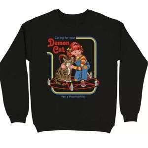 Wicked Clothing Sweatshirt “Caring for Your Demon Cat”
